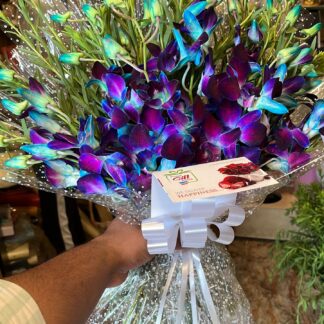 Blue Orchids Bunch