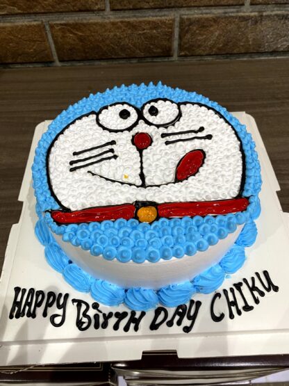 Doraemon Theme Cream Cake