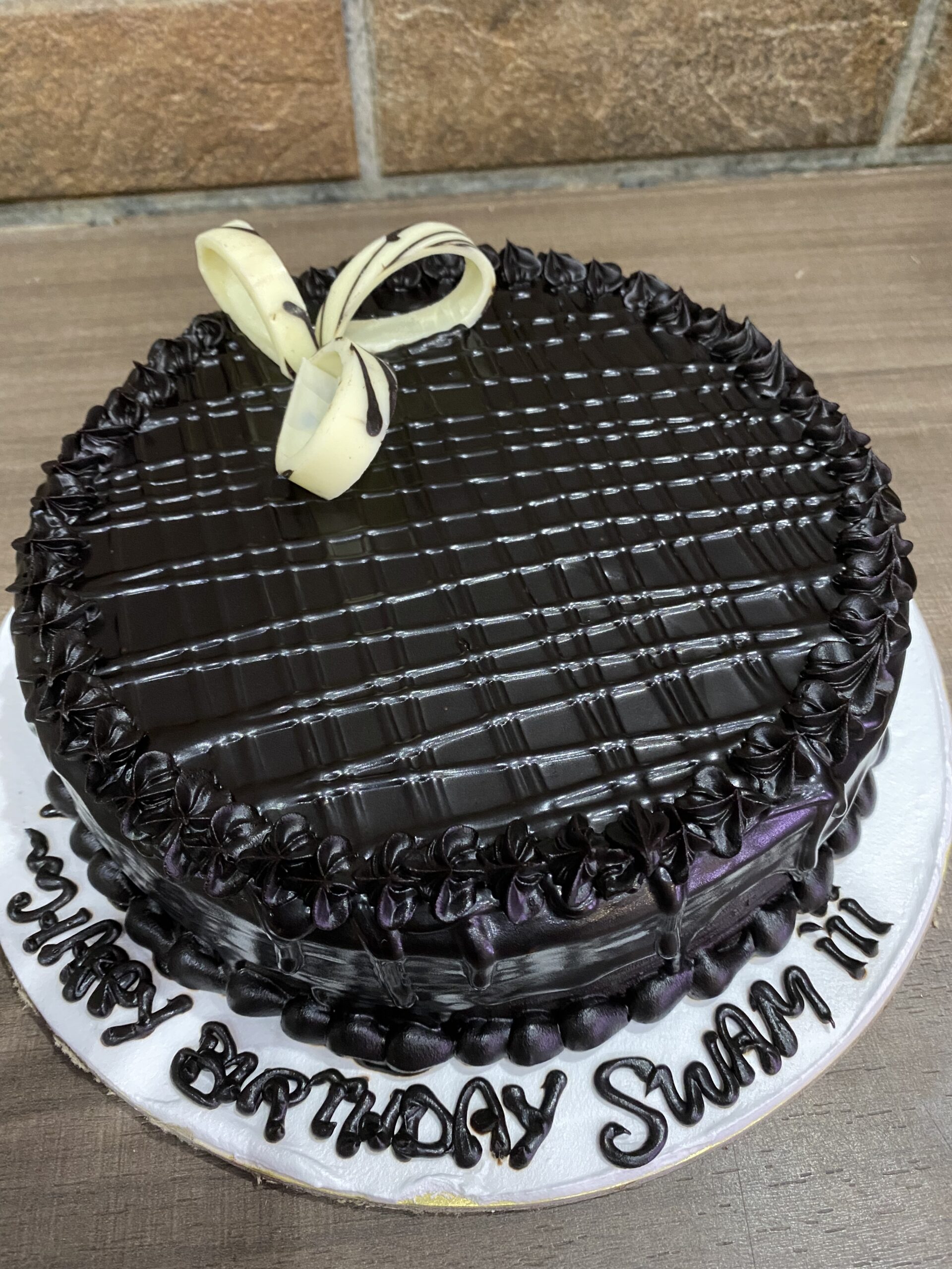 Heart Shaped Dark Choco Fantasy cake