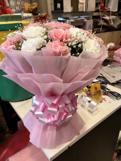 White n Pink Carnations