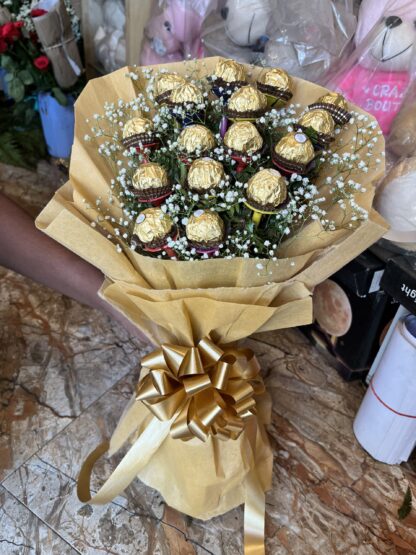 Golden Ferrero Rocher Bouquet