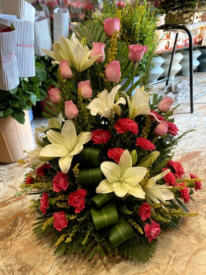One Sided Basket Arrangement
