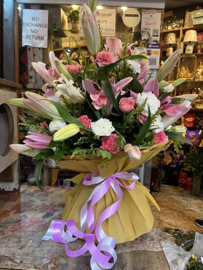 Liliies n Carnations Big Bull Bunch