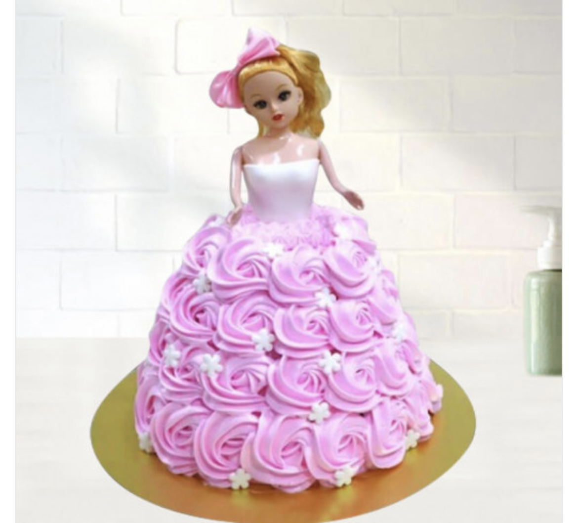 Chocolate Barbie Doll Cake / Princess Cake (Next Day Delivery Availabl –  Hot Breads