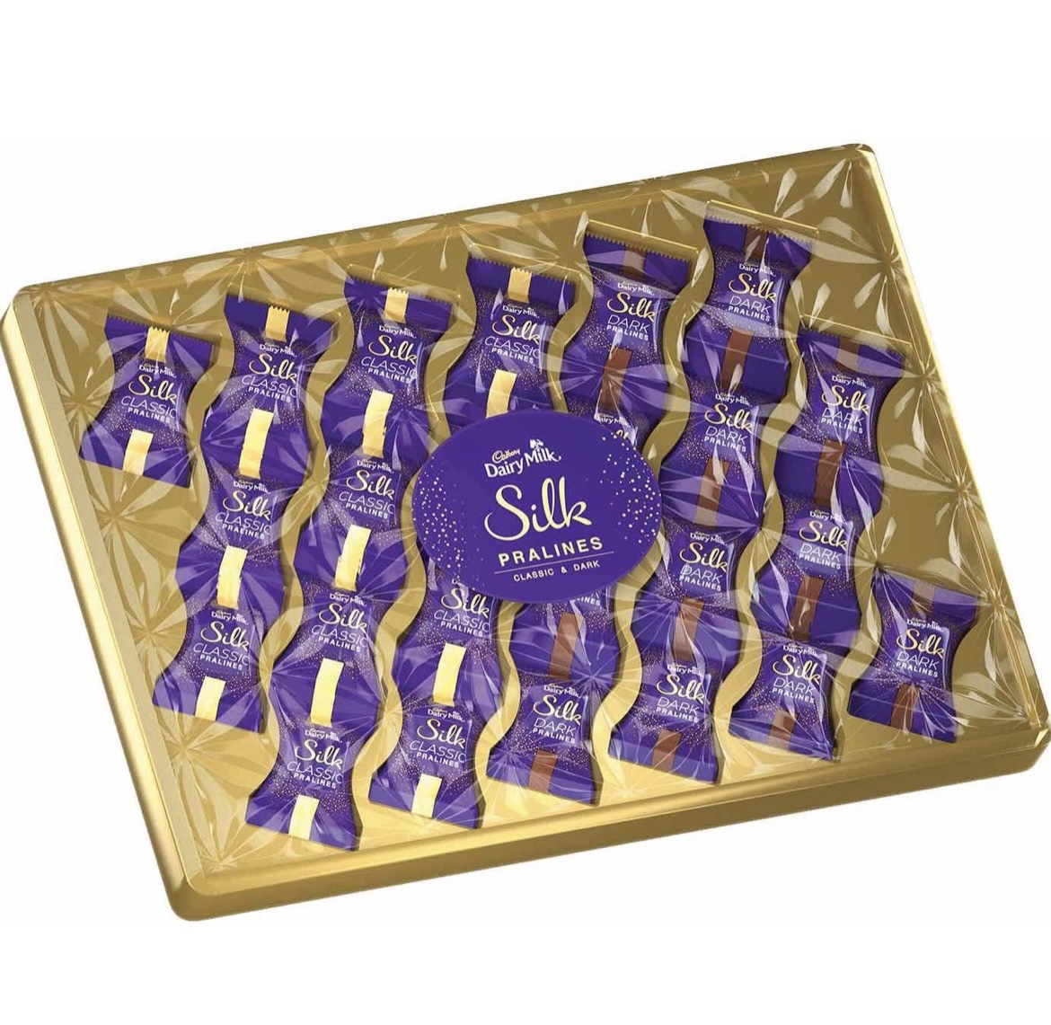 Cadbury Dairy Milk Silk Pralines Transparent Gift Box - Online ...