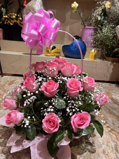 Pink Roses Arrangement