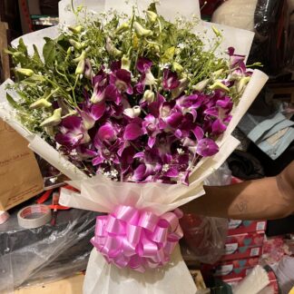 Purple Orchids Bouquet