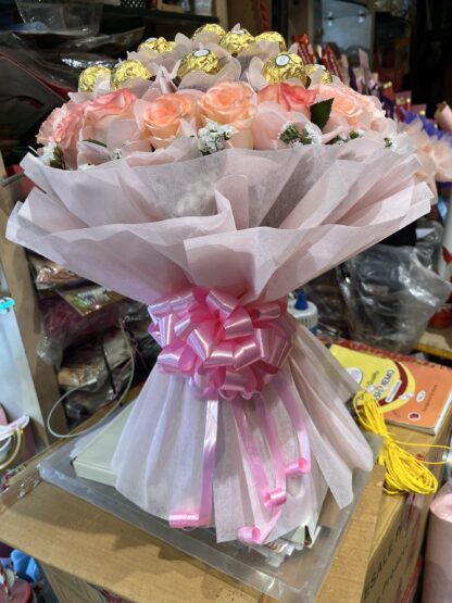 Ferrero Rocher N Pink Roses Combo - Image 2