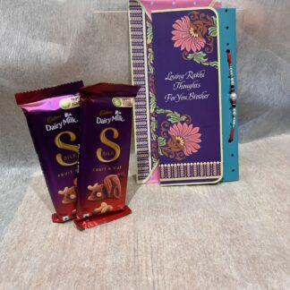 Rakhi With Silk Fruit & Nut