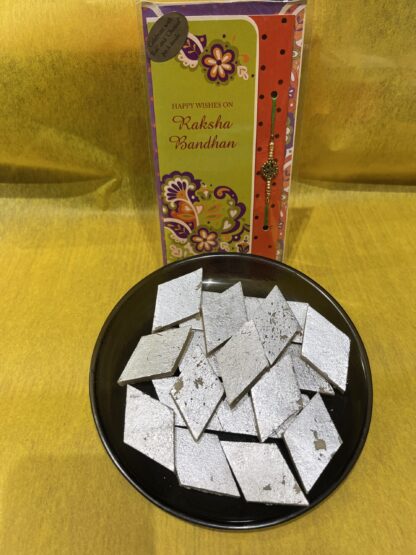 Rakhi With Kaju Katli
