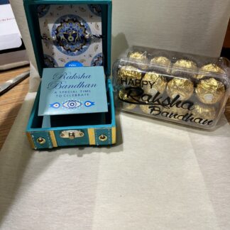 Evil Eye Rakhi Gift Box N Customise Ferrero Box