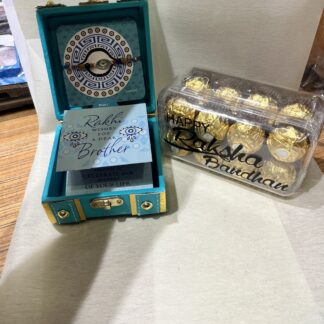 Evil Eye Rakhi Gift Box N Customise Ferrero