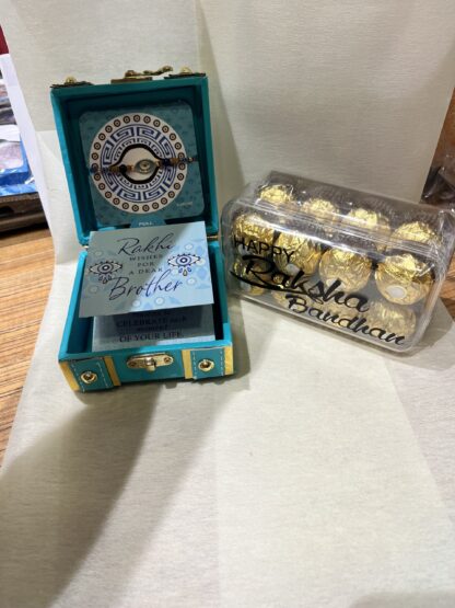 Evil Eye Rakhi Gift Box N Customise Ferrero