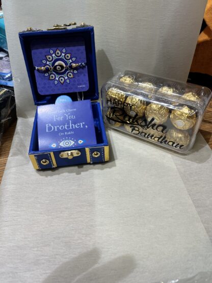 Evil Eye Rakhi Gift Box N Customise Ferrero Box