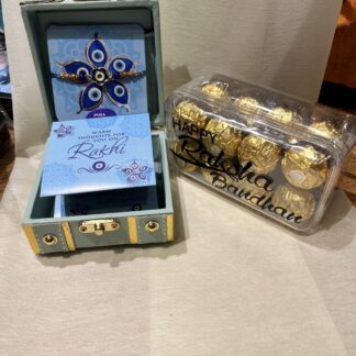 Evil Eye Rakhi Gift Box N Customise Ferrero Box