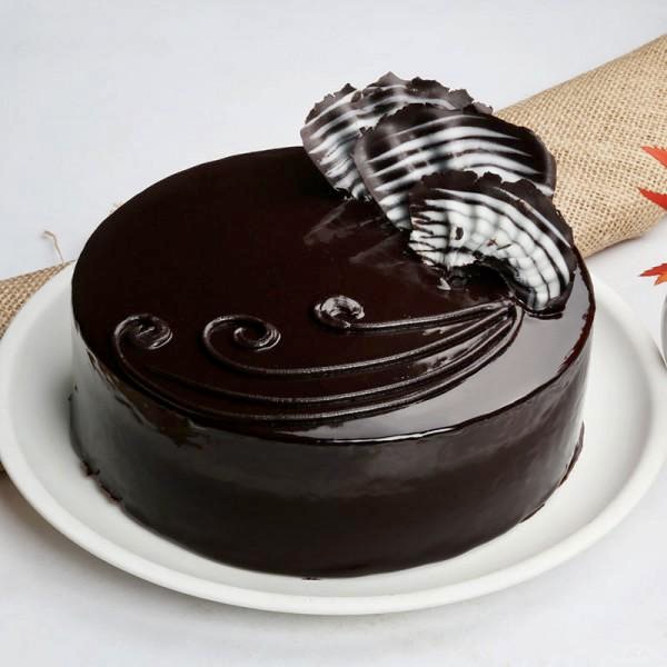 Anniversary Chocolate Truffle Heart Cake