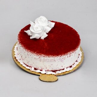 Red Velvet Fresh Cream Cake-Half Kg - Online flowers delivery to moradabad