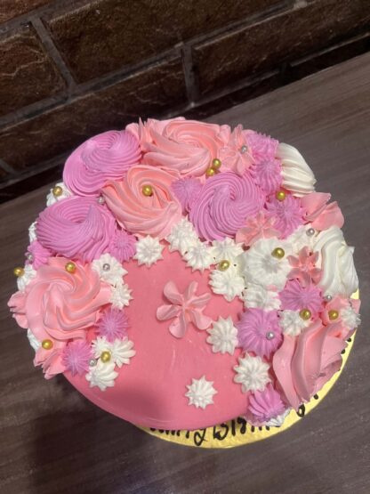 Chocolaty Floral Cake-1 kg - Image 2
