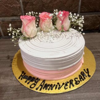 Pineapple Floral Cake-Half Kg