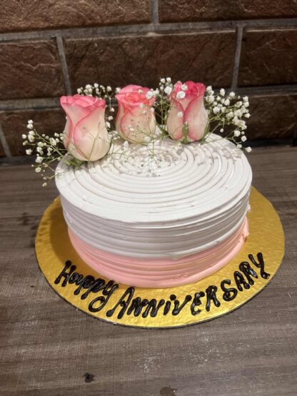 Pineapple Floral Cake-Half Kg
