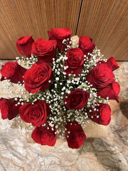 Premium Red Roses Arrangement - Image 2