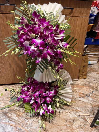25  Purple Orchids Arrangement