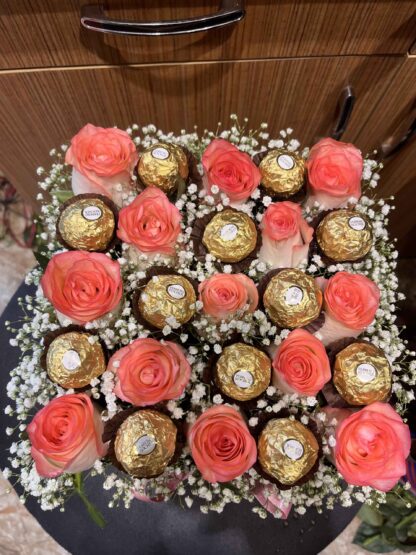 Pink Roses n Rocher Box Combo - Image 2