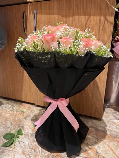 Dashing Pink Roses Bouquet