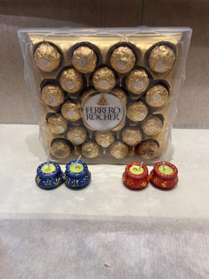 Diwali Joy Matki Diyas & Ferrero Rochers Box