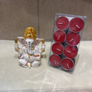 Archies Ganesha Ji Idol n Tea-Lights  pack
