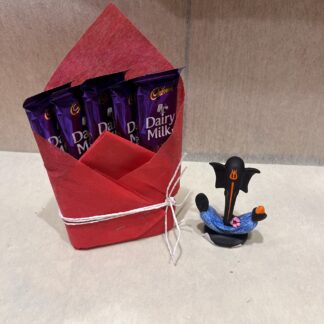 Dairy milk chocolates n Ganesh ji Idol