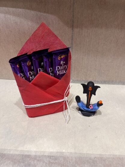 Dairy milk chocolates n Ganesh ji Idol