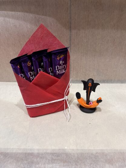 Dairy milk chocolates n Ganesh ji Idol