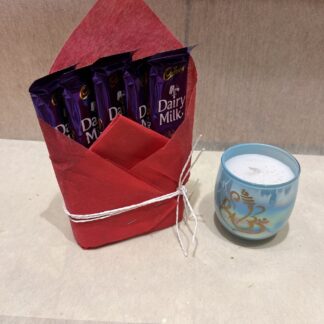 Dairy Milk with holographic Candle