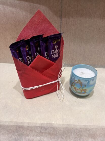 Dairy Milk with holographic Candle