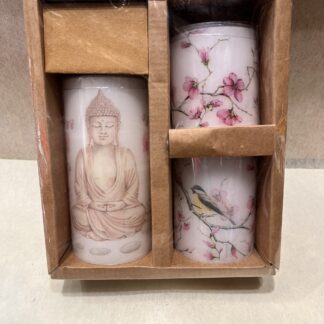 Buddha Pillar Candle Gift Set