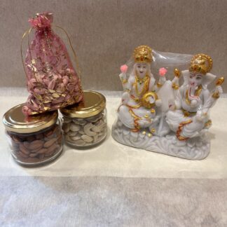 Shri Laxmi Ganesh Ji Idol n Dry fruits