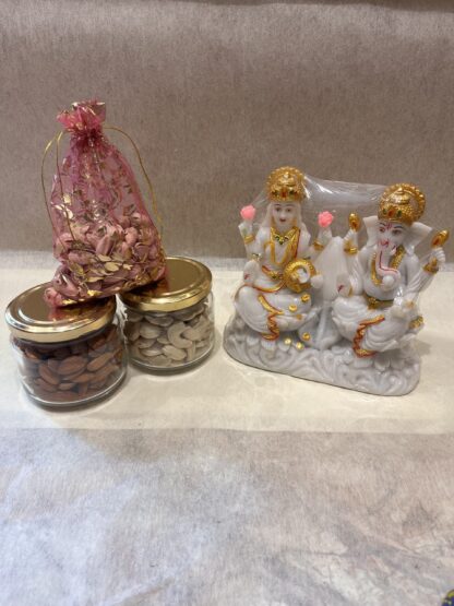 Shri Laxmi Ganesh Ji Idol n Dry fruits