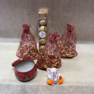 Dry Fruits Ganesha Ji Idol Candles n Rochers