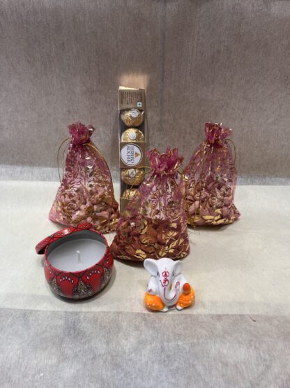 Dry Fruits Ganesha Ji Idol Candles n Rochers