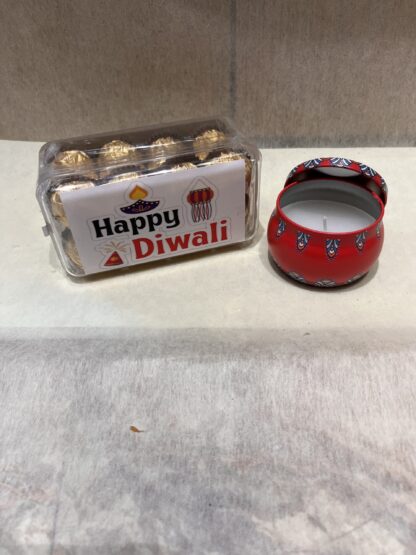 Customise Diwali ferrero box n Scented Candle