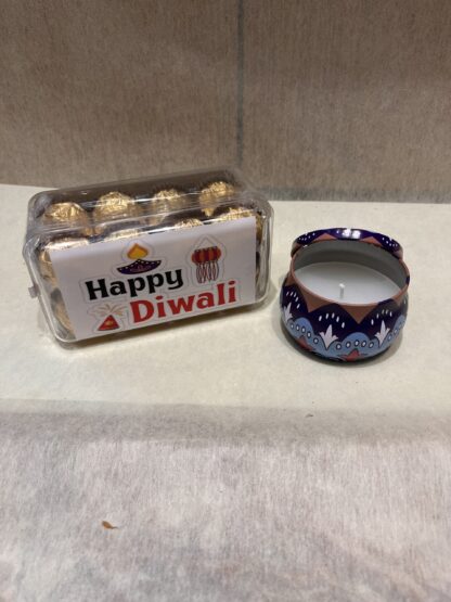 Customise Diwali Ferrero Box n Scented Candle