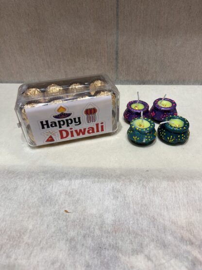 Diwali Ferrero Rocher Box n 4 Wax Diyas