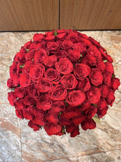 100 Red Roses Box Arrangement - Image 2