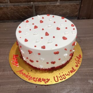 Half Kg Red Velvet love Cake