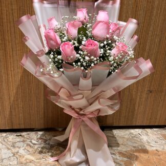 Dashing Pink Roses Bouquet