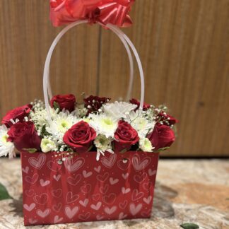 Mix Flower Bag Arrangement