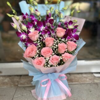 Orchids n Roses Bouquet