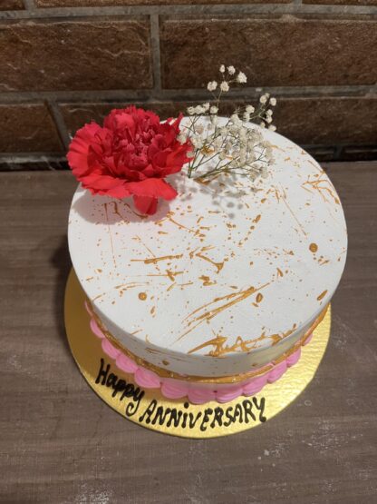 Beauty In Pink n White Cake-1 Kg - Image 2