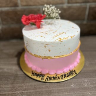Beauty In Pink n White Cake-1 Kg